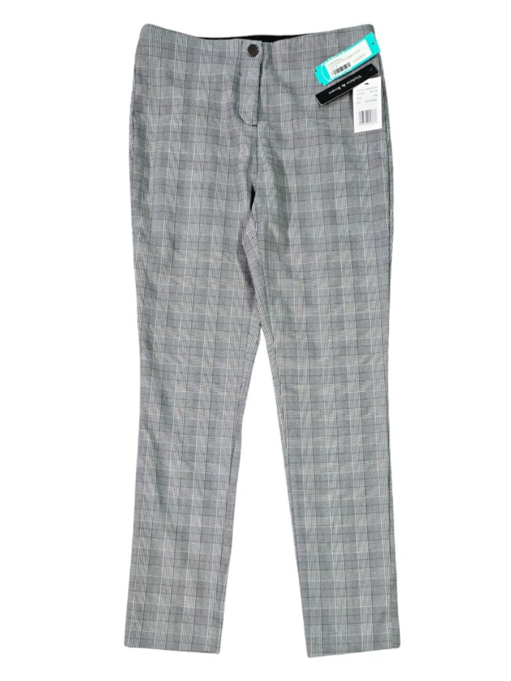 Violets & Roses NWT Violet Gray Plaid Houndstooth Slim Straight Pants Stitch Fix